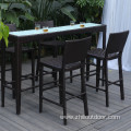 Rope Outdoor Furniture Garden Set Rattan Dinning Chair